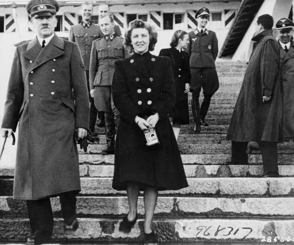 Hitler and Eva Braun, rare public photo