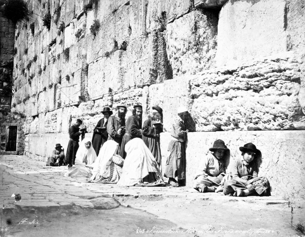 Brief History of Zionism - Jews at the Western Wall in the 1870s