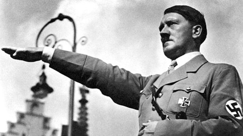 Adolf Hitler Saluting