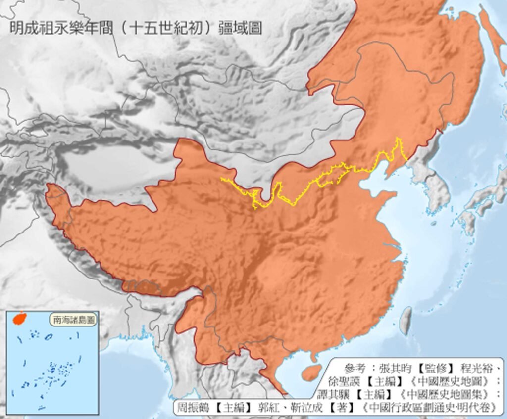 History of China, Ming Dynasty Map