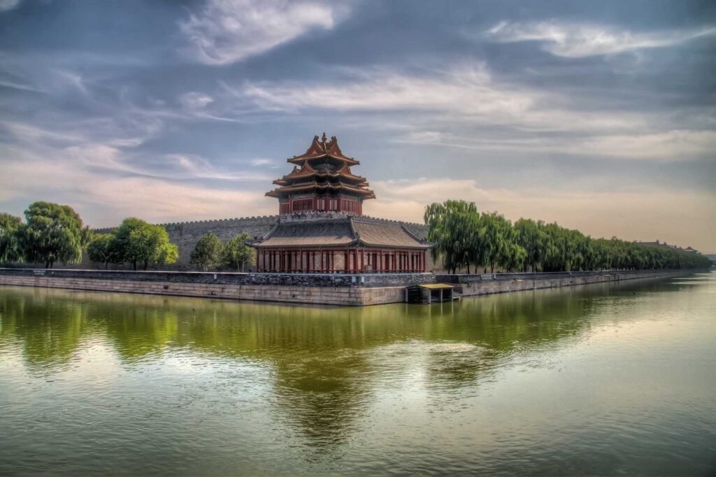 Entire history of China. The Corner Tower of the Forbidden City